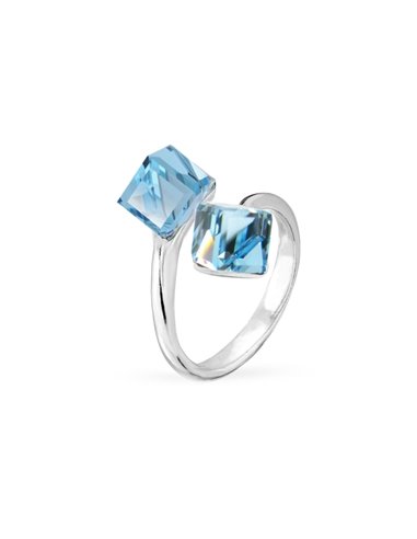 Bague Cube Aquamarine