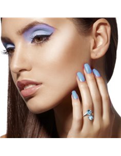 Bague Cube Aquamarine 2