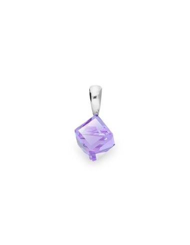 Pendentif Cube Small Violet