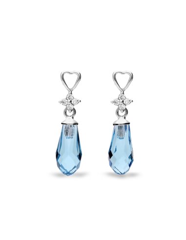 Boucles d'Oreilles Pure Droplet Aquamarine