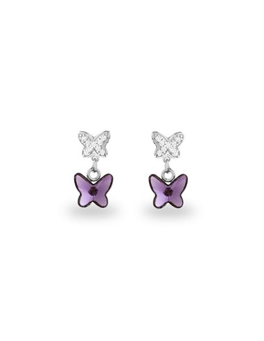 Butterfly Earrings Amethyst