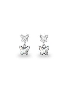 Butterfly Earrings Crystal