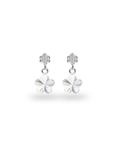 Clematis Earrings Crystal