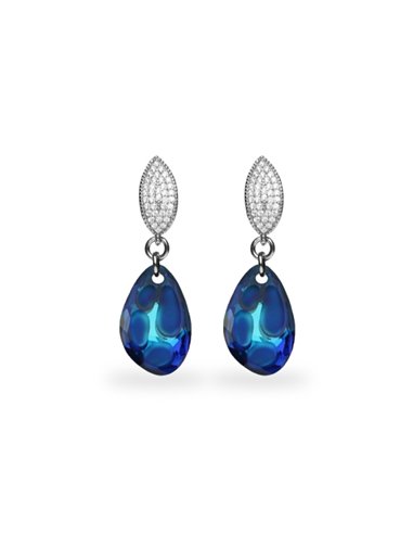 Radiolarian Earrings Bermuda Blue