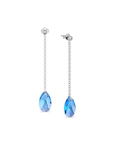 Boucles d'Oreilles Stilla Aquamarine