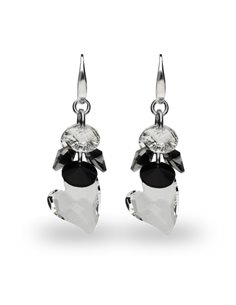 Boucles d'Oreilles Frou Frou Heart Crystal