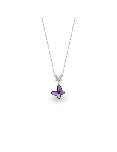 Butterfly Necklace Amethyst