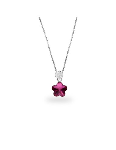 Clematis Necklace Fuchsia
