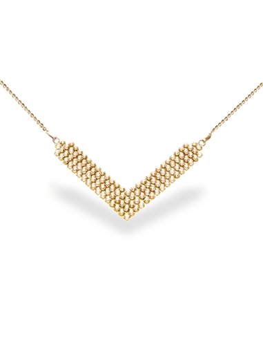 Classy V-shaped Necklace Golden Shadow