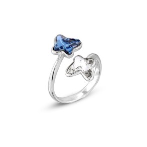 Butterfly Ring Denim Blue