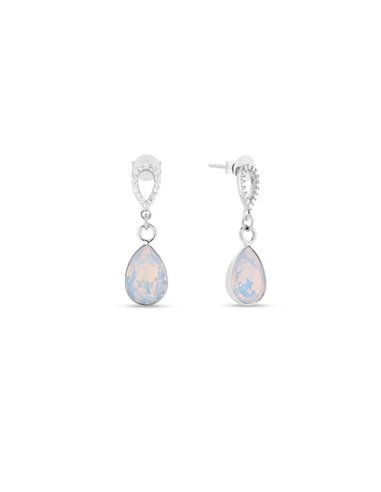 Boucles d'Oreilles Melfi White Opal