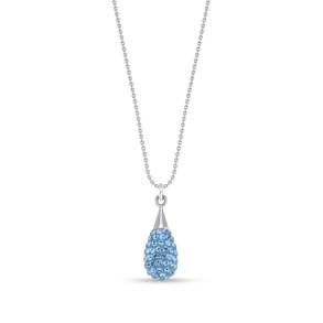 Naszyjnik Pave Drop Aquamarine