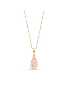 Pave Drop Necklace Golden Shadow
