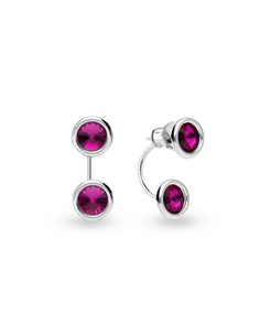 Boucles d'Oreilles Gavia Fuchsia