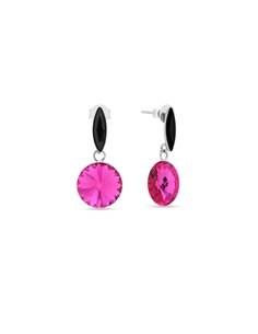 Boucles d'Oreilles Pendulo Fuchsia