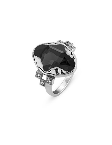 Delia Ring Graphite Light Chrome