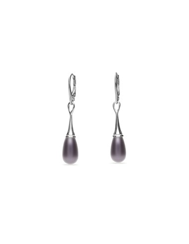 Pearl Drop Earrings Mauve