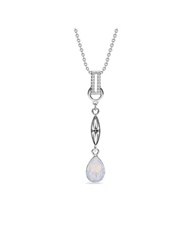 Collier Ice White Opal