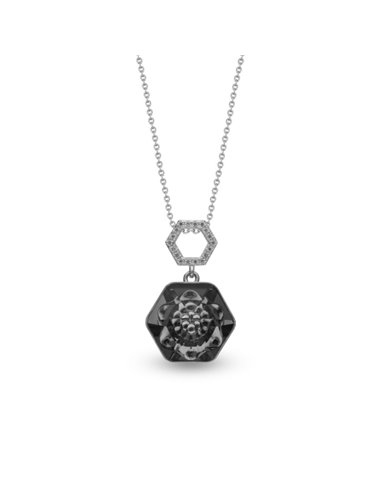 Favo Necklace Silver Night