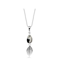 Leaf Necklace Light Chrome