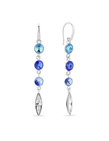 Boucles d'Oreilles Willow Aquamarine