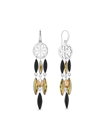 Roseta Earrings Golden Shadow