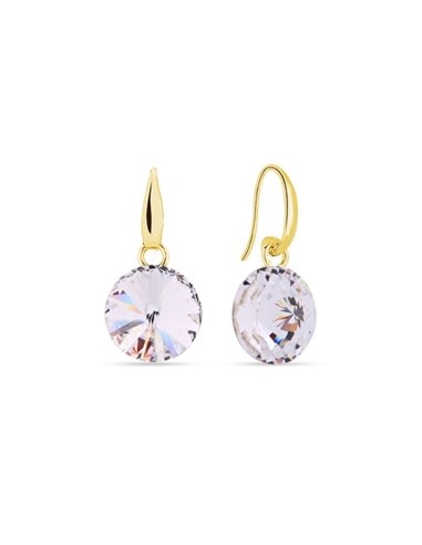 Boucles d'Oreilles Candy Gold Crystal