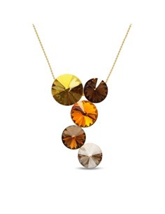 Lollipop Gold Necklace Topaz