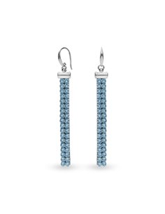 Boucles d'Oreilles Stripe Aquamarine
