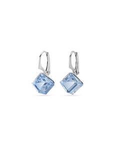 Boucles d'Oreilles Cube Aquamarine