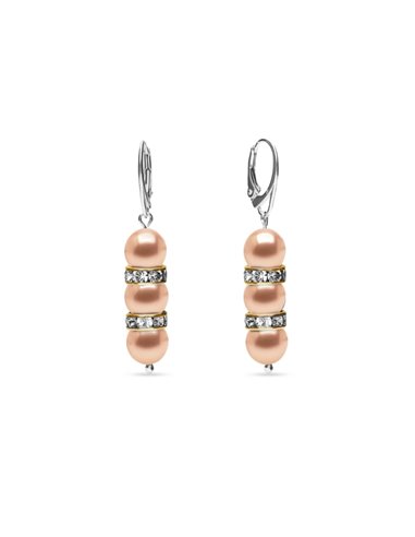 Boucles d'Oreilles Glam Pearl Peach