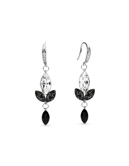 Boucles d'Oreilles Lily Silver Night