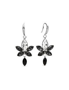 Boucles d'Oreilles Lotus Silver Night
