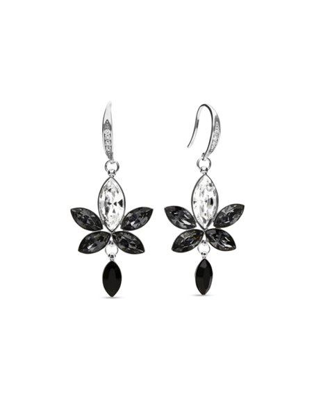Boucles d'Oreilles Lotus Silver Night