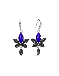 Boucles d'Oreilles Lotus Majestic Blue