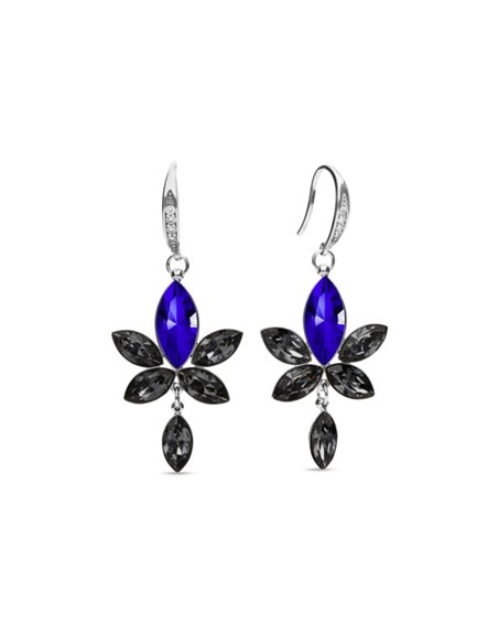 Lotus Earrings Majestic Blue