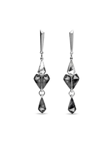 Kite Cuatro Earrings Silver Night