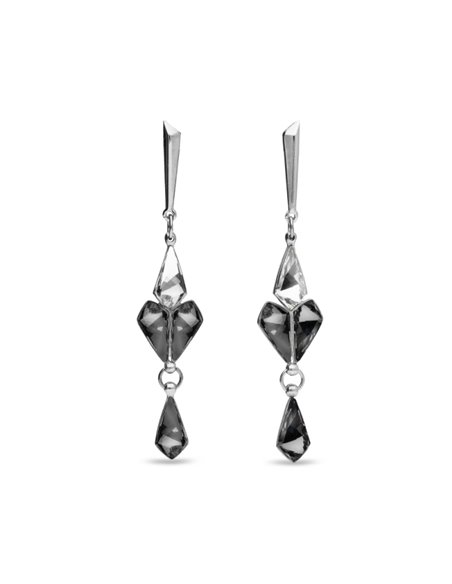 Kite Cuatro Earrings Silver Night