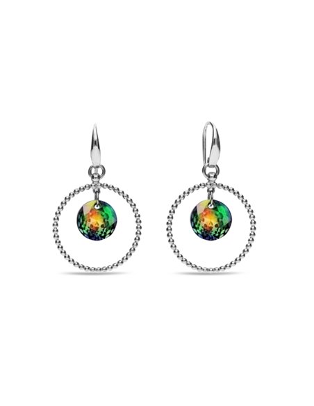 Boucles d'Oreilles Halo Vitrail Medium