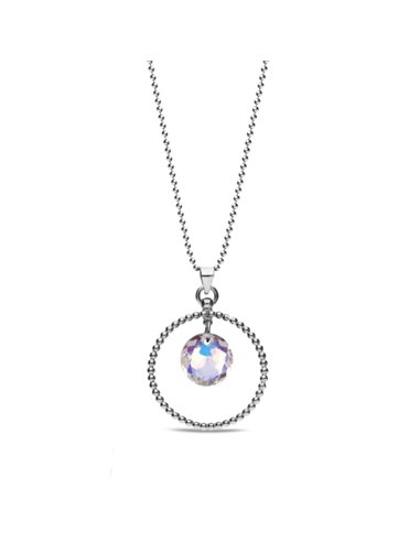 Halo Necklace Aurora Borealis