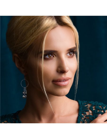 Boucles d'Oreilles Pocono Silver Night