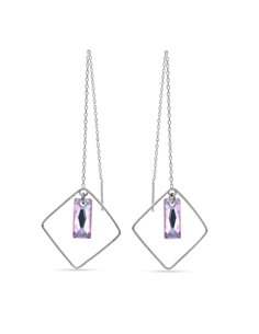 Nixa Square Earrings Vitrail Light