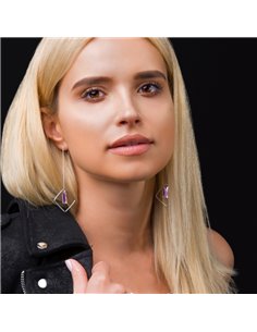 Boucles d'Oreilles Nixa Square Vitrail Light 2