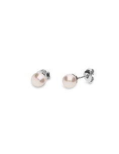 Small Pearl Studs Cream Rose