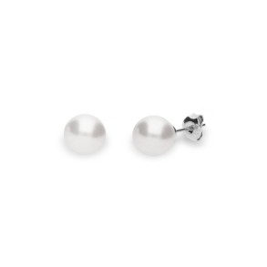 Kolczyki Classic Pearl White