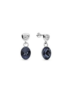Boucles d'Oreilles Ovalan Graphite