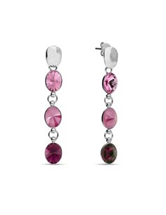 Boucles d'Oreilles Cascade Rose