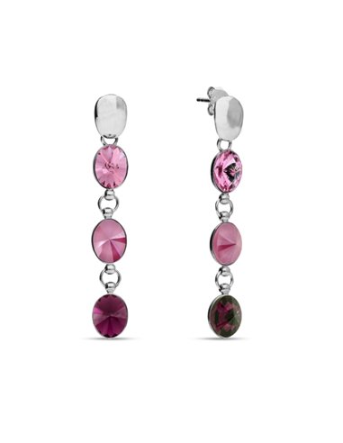 Boucles d'Oreilles Cascade Rose