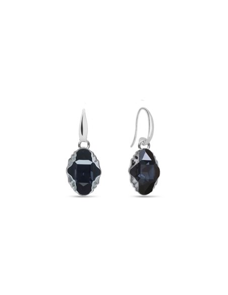 Delia Vela Earrings Graphite Light Chrome