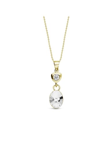 Collier Ovalan Gold Crystal